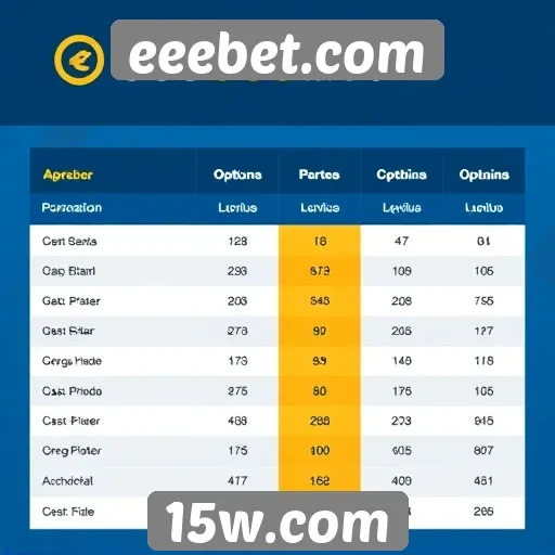 Comparativo de jogos disponíveis no eeebet.com
